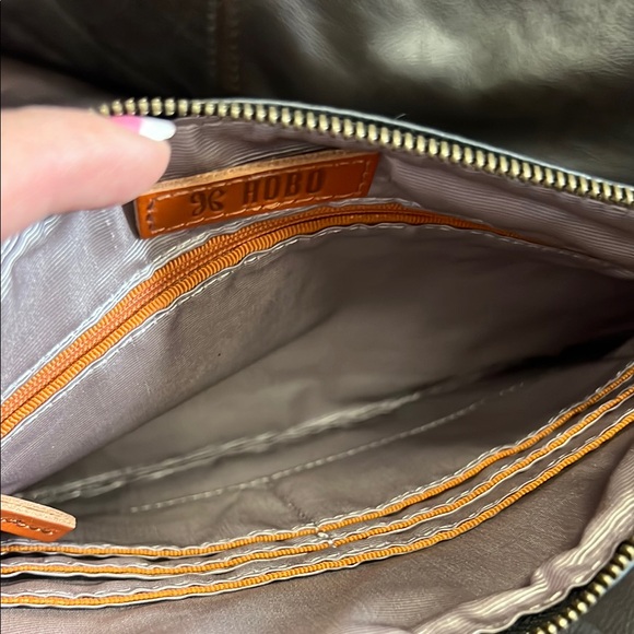 HOBO Cowhide Pattern Wrislet with Black Handle - Picture 3 of 5